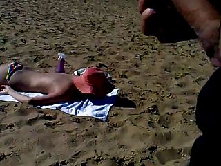 Jerking, Cumming And Abusing Girl On The Beach