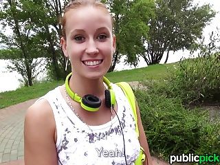 Porn -  Redhead Gets Picked Up In The Park