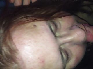 Wife Takes Her Forst Load In The Mouth